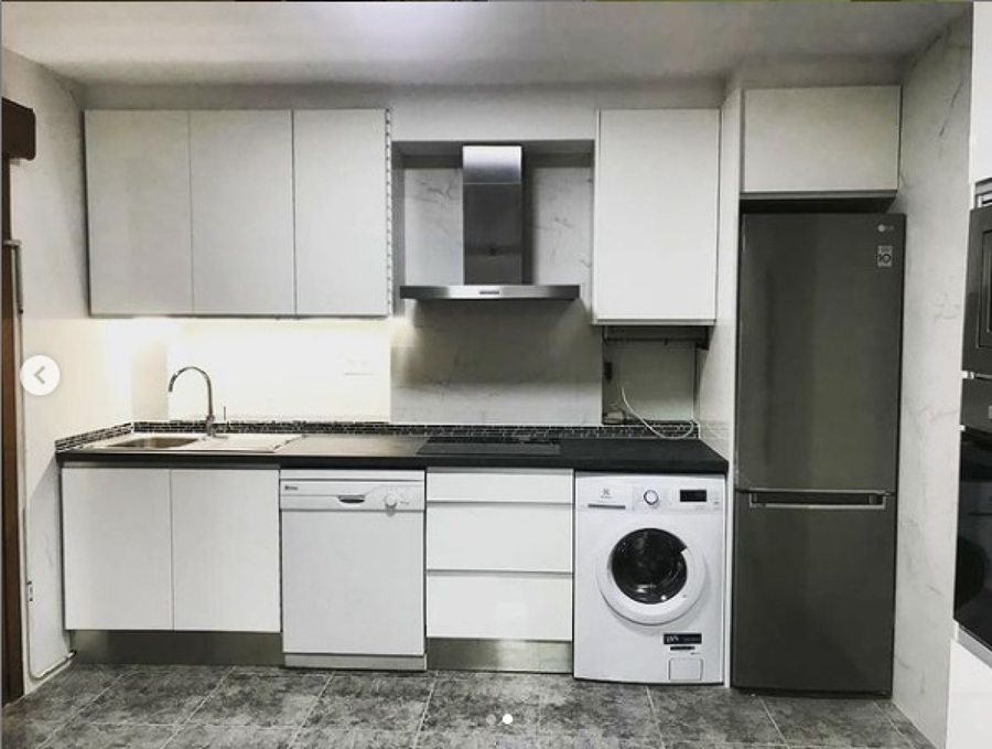 Instalación de cocina moderna