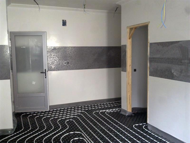 cocina rectificado y piso de calefaccion radiante