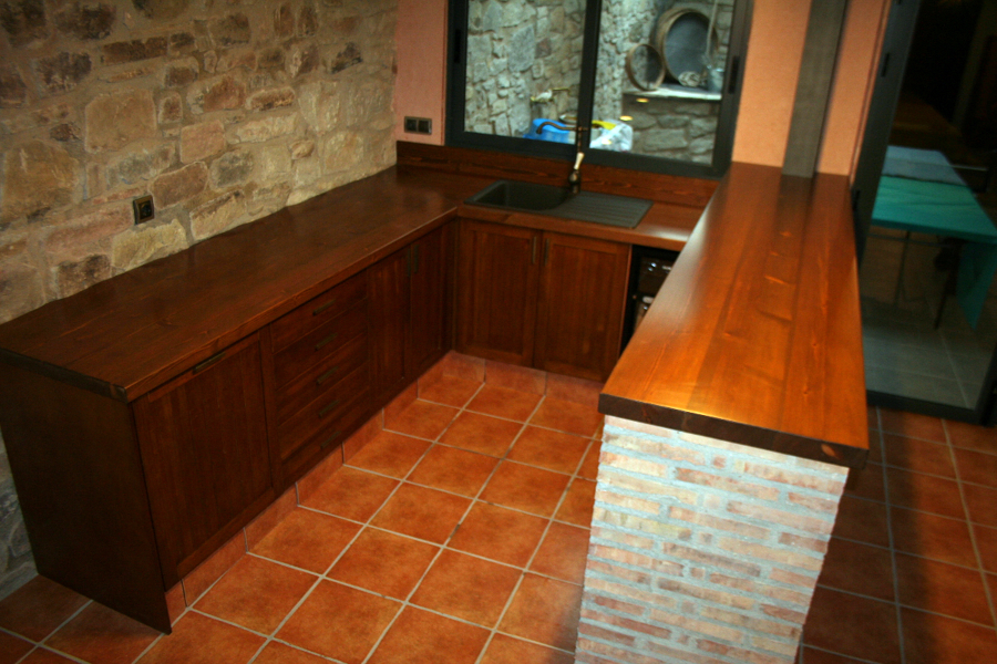 cocina rustica en bodega