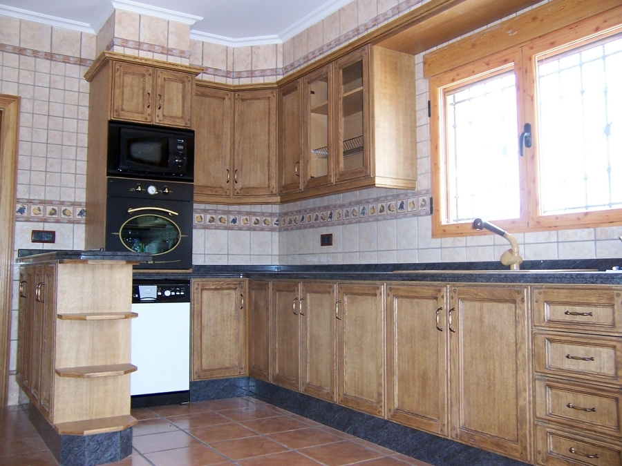 Cocina rústica en roble 