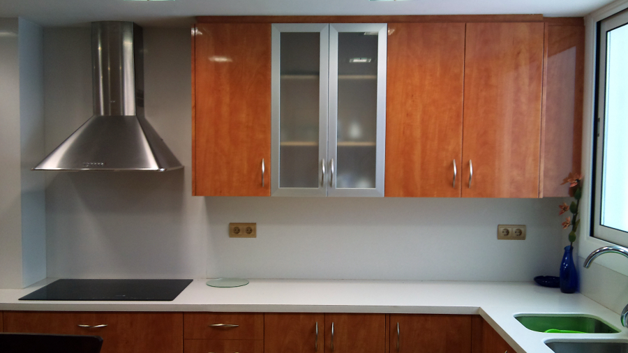 cocina silestone blanco brillante