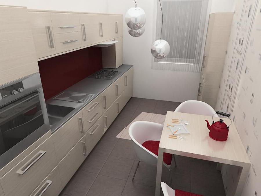 Cocina y muebles de cocina.