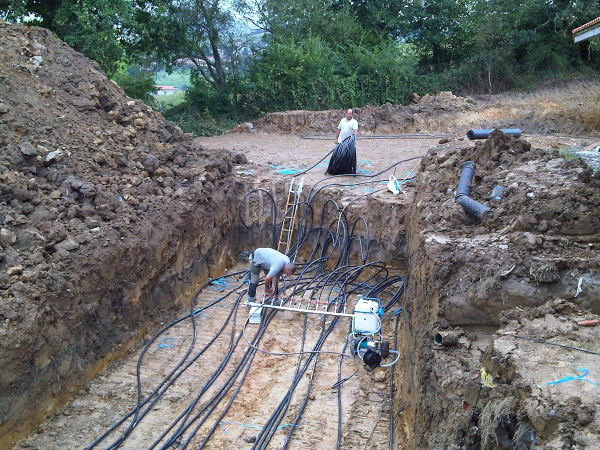 Colector Captador geotermico horizontal 1