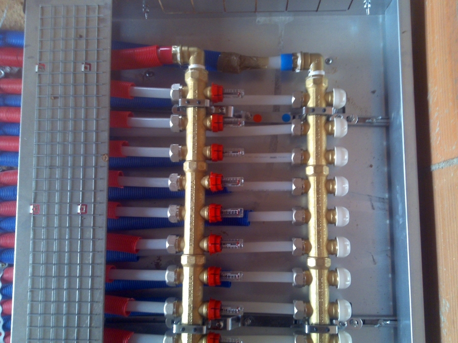 colectores suelo radiante