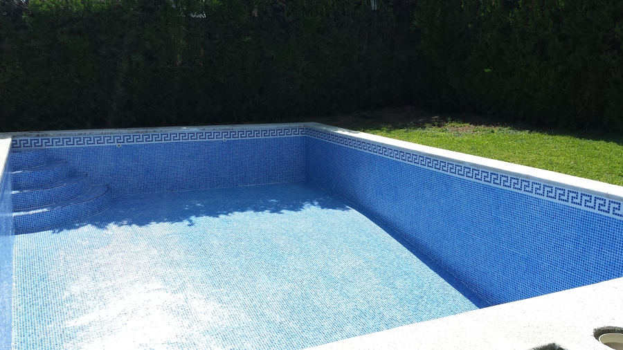 Colocacion de gresite a piscina