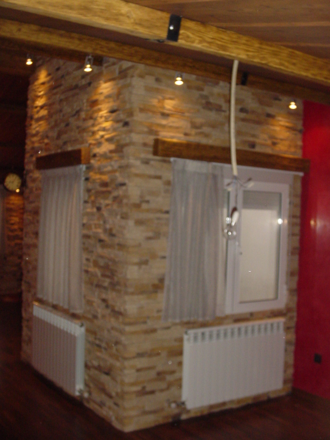 Colocacion de piedra laja