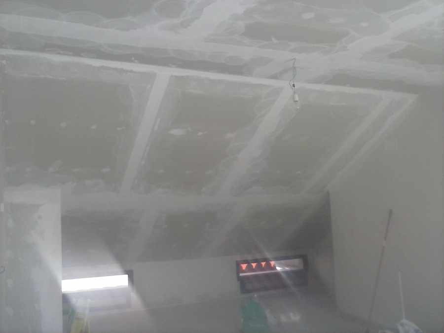 colocacion de placas carton yeso en huardilla