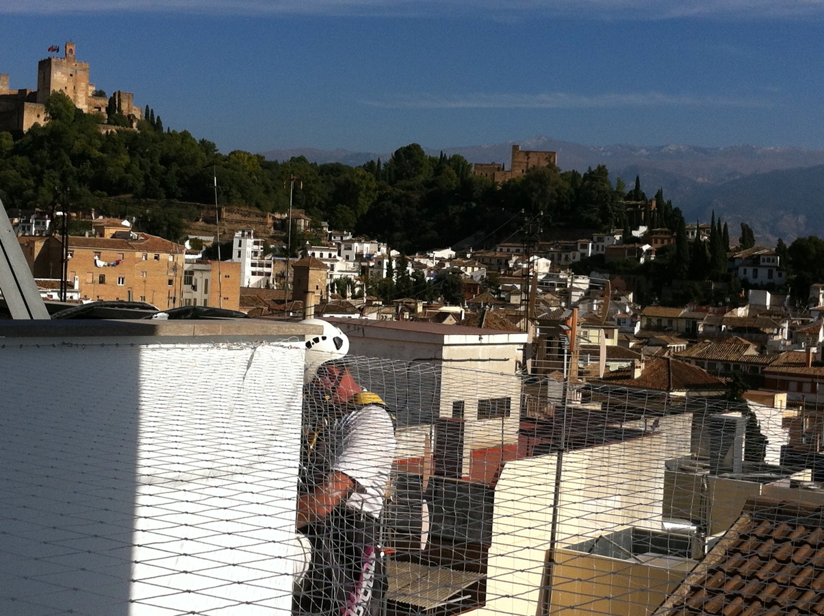 colocación de red anti-palomas en Granada