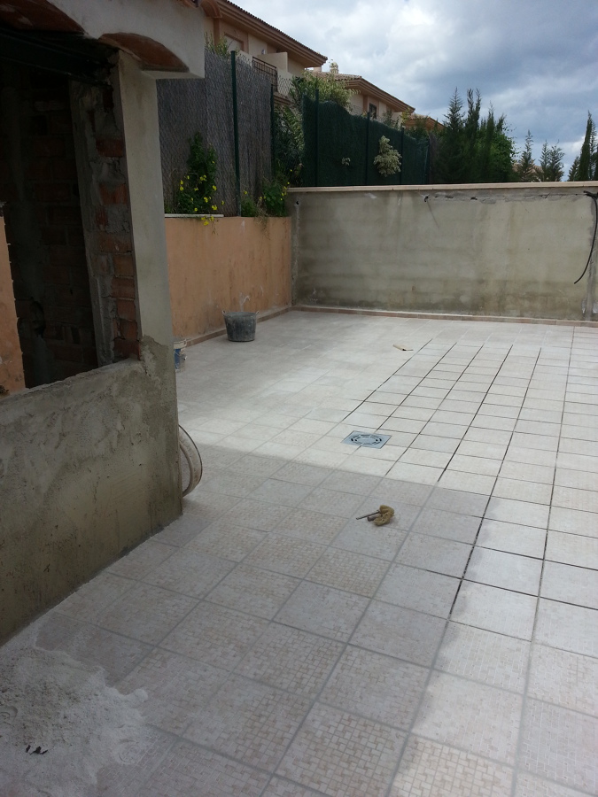 Colocación de solería exterior