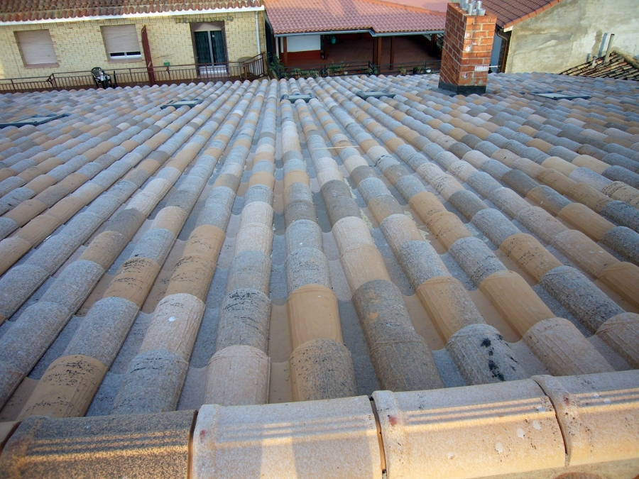 Colocación de tejas