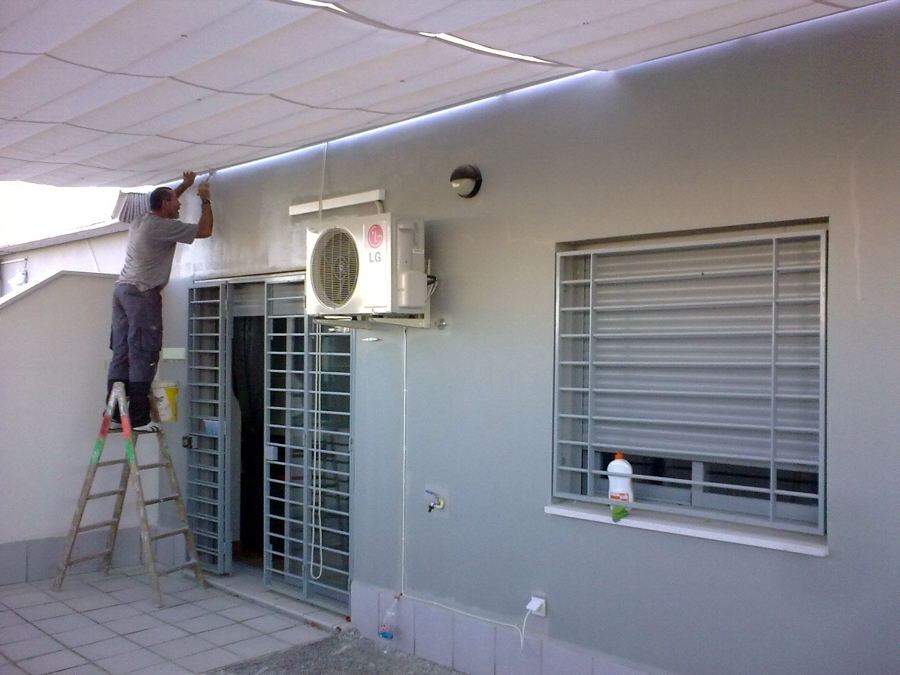 colocación de toldo