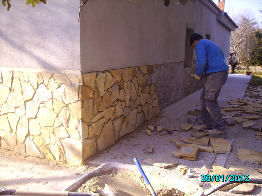 colocación piedra