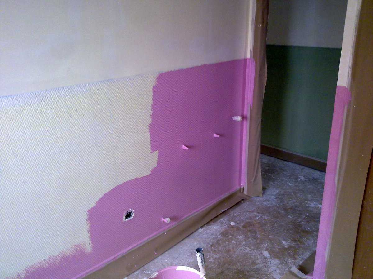 Colocacion y pintura de texturglas