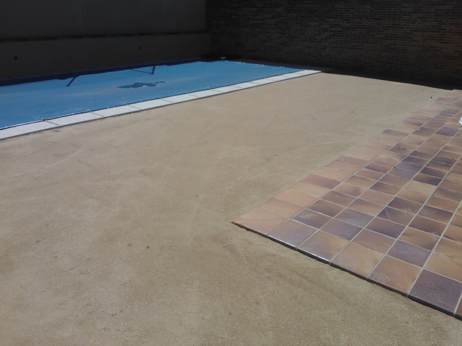 Compactado terreno - césped artificial