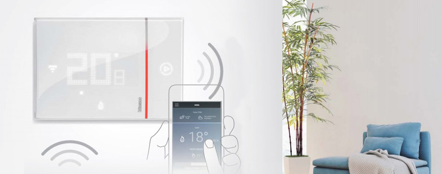 Termostato conectado WiFi Smarther de BTicino