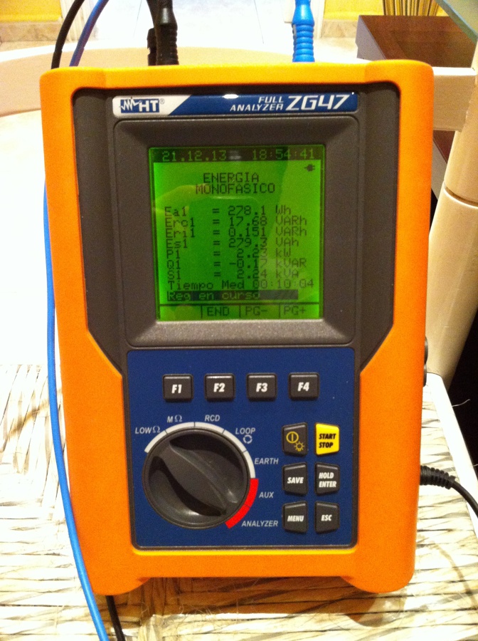 Comprobación instalaciónes eléctricas con verificador homologado por industria