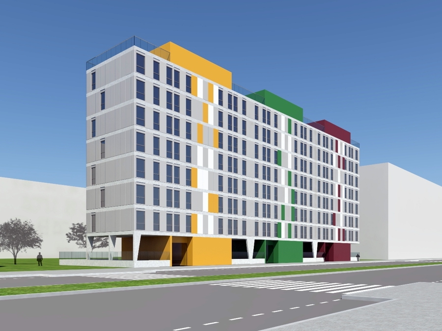 Concurso. 42 viviendas sociales y anejos. Salburua - Vitoria