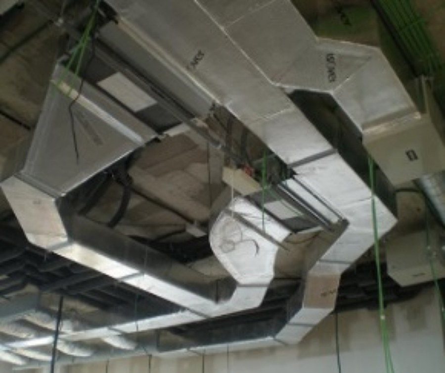 Conductos de fibra y máquina interior