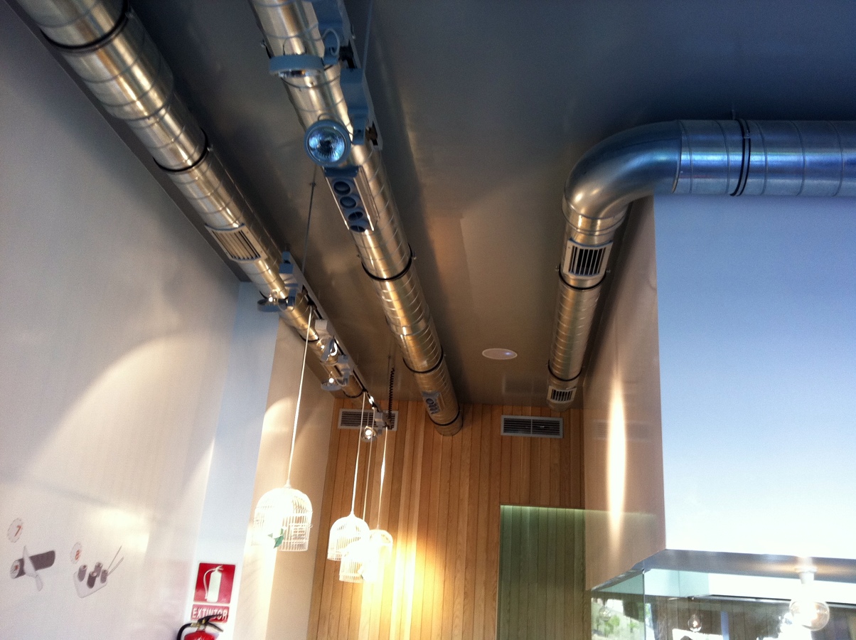 DETALLE DE CONDUCTOS A.A. EN RESTAURANTE