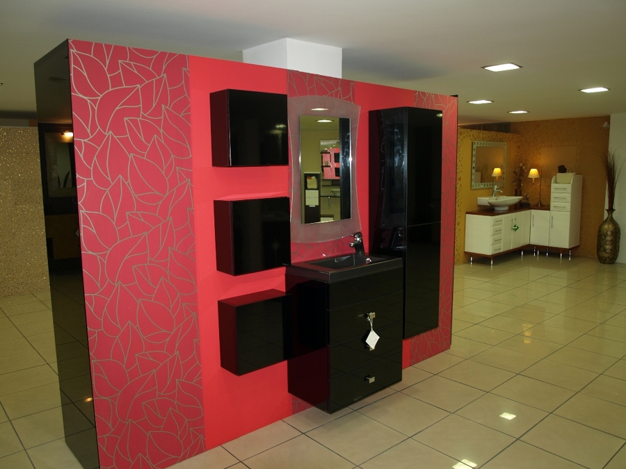 conjunto de baño JOSMAN en negro brillo