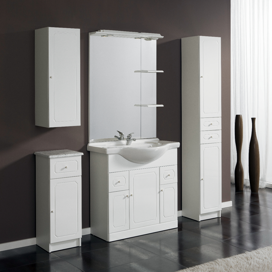  Conjunto Mueble de Baño Adelaida 80 cm. Blanco Conjunto Mueble de Baño Adelaida 80 cm. Blanco