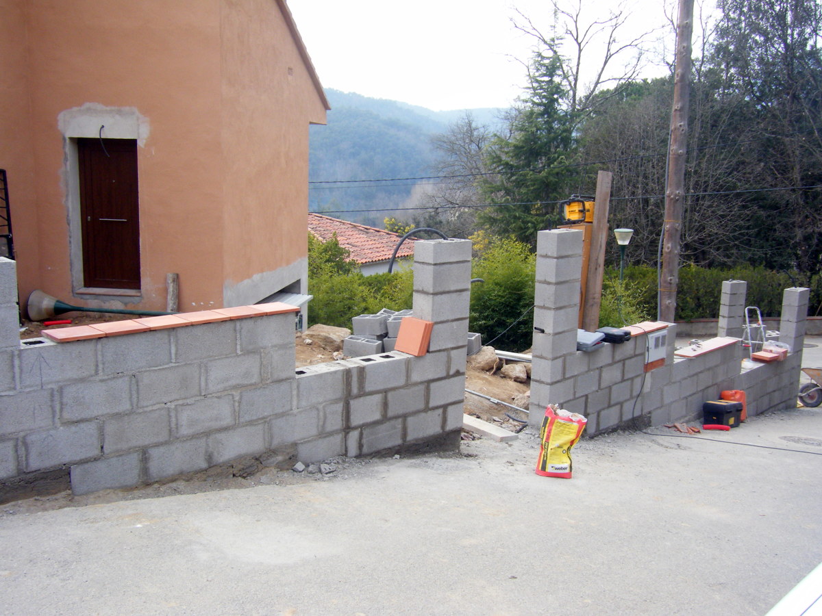 construccio de un muro