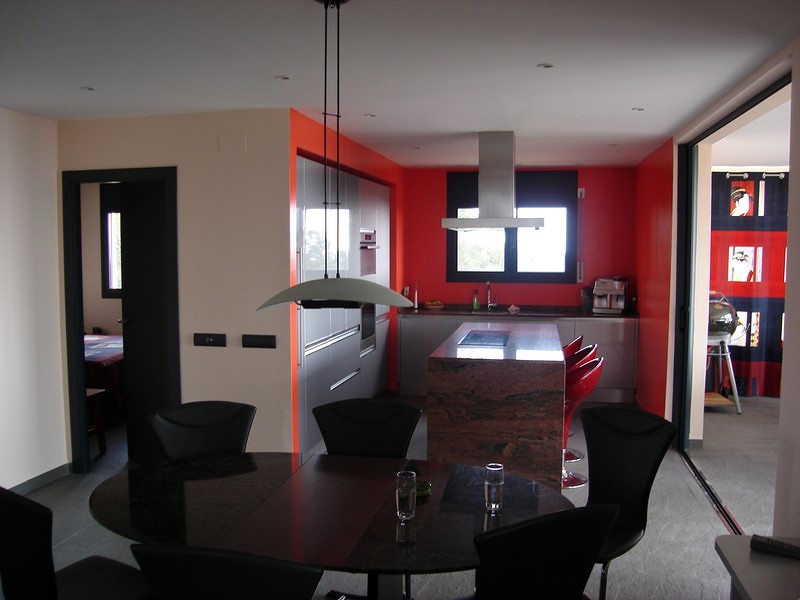 Construcción chalet estilo moderno