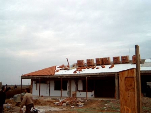 Construcción de casa unifamiliar aislada