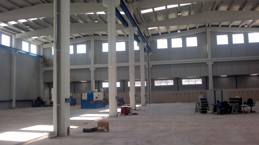 Construcción de naves industriales en La Unión (Murcia)