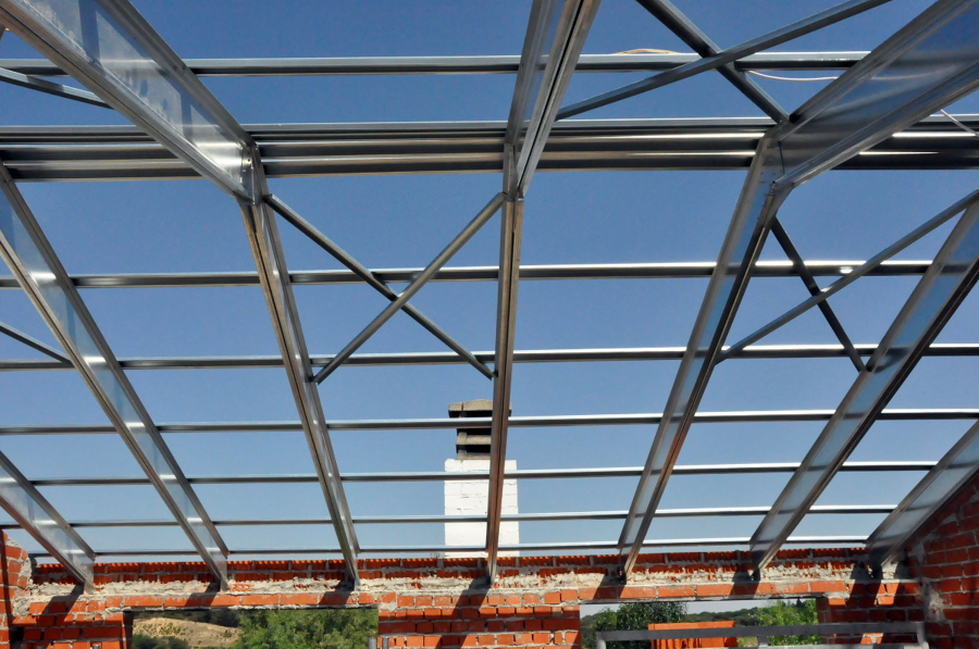 Construcción de una cubierta aligerada