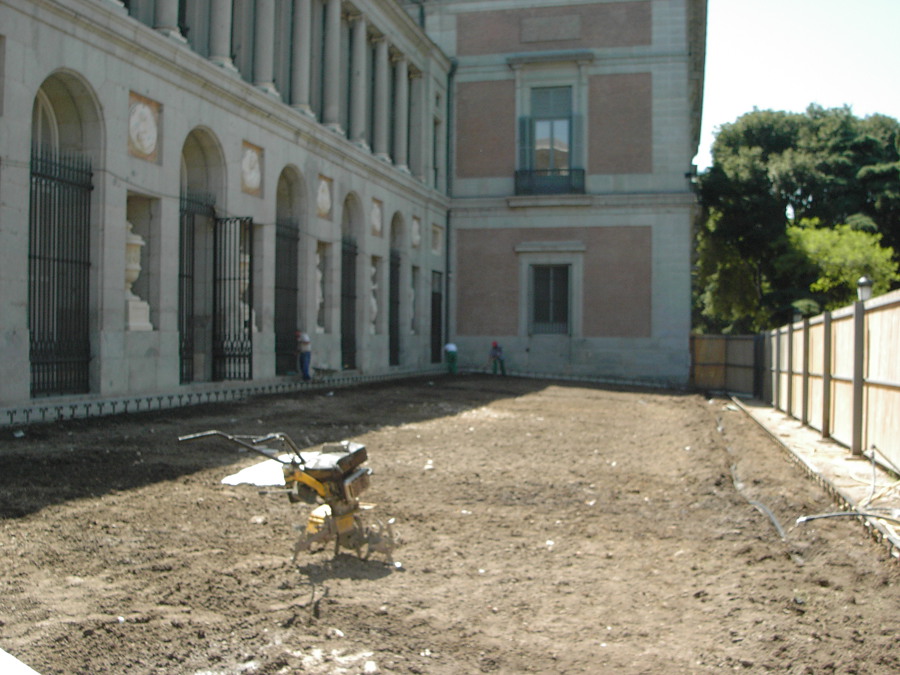 Construcción del Jardín del Museo del Prado