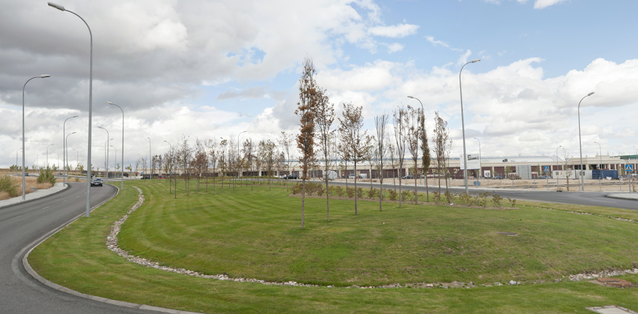 Construcción Jardines del Centro Comercial Plaza Norte