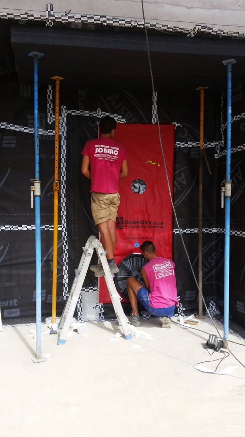 passivhaus construciones sobero bloower door