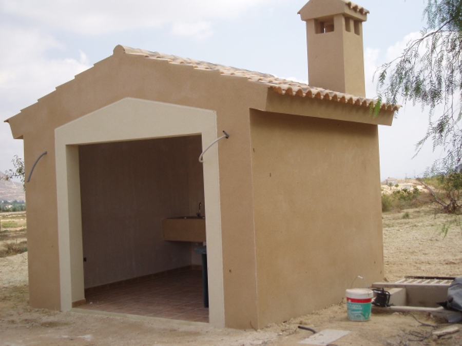 Conversion de cobertizo en barbacoa