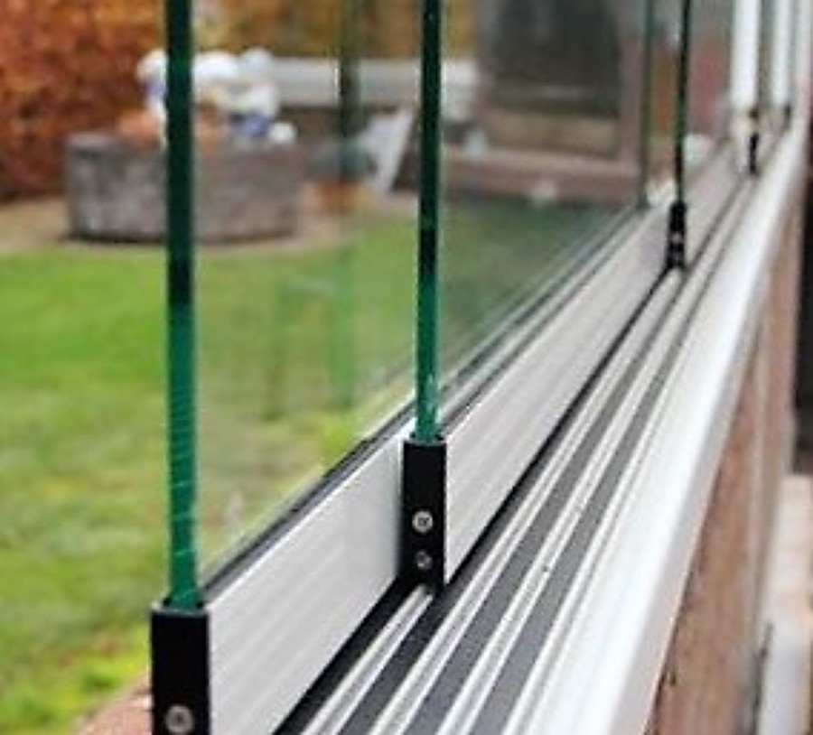 Cortina de cristal corredera.