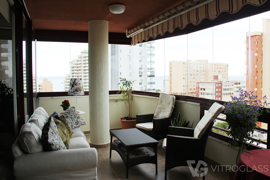 Cortinas de cristal para balcones