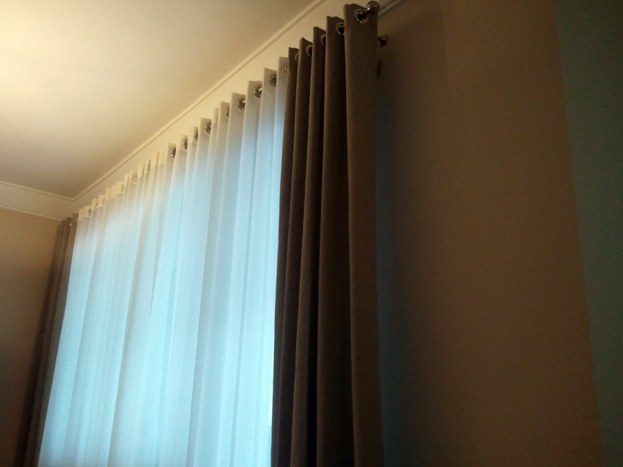 CORTINAS EN BARRA ACERO CONFECCION OLLAOS