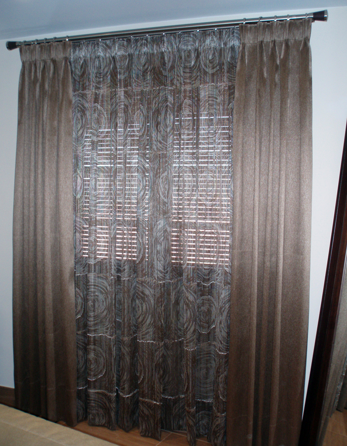 Cortinas en Barra acero