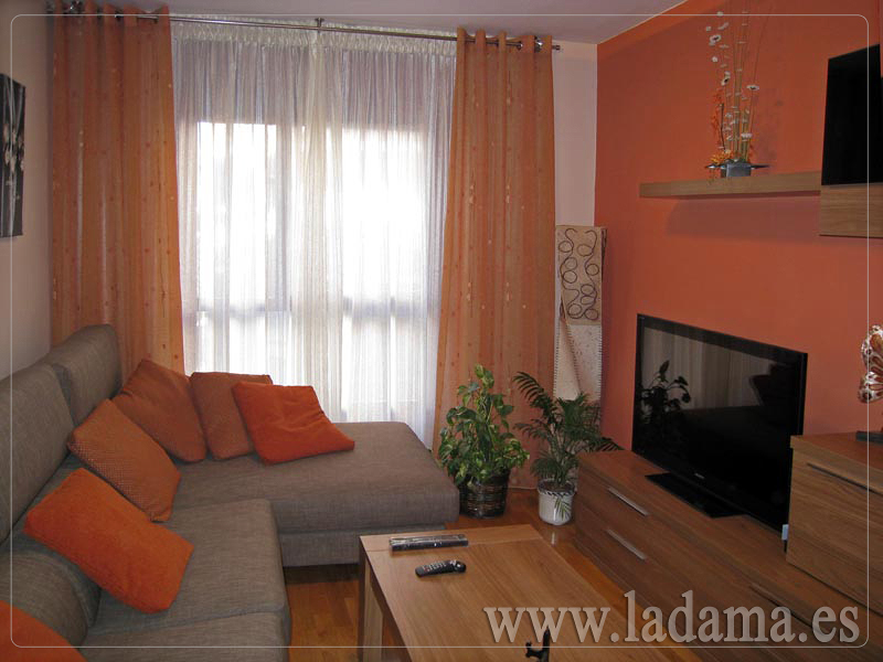 Cortinas para salón con barra