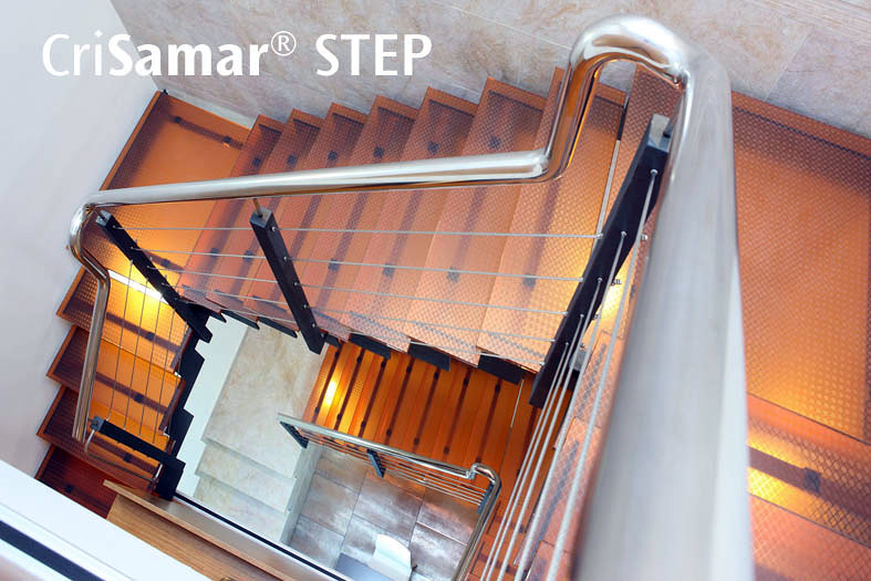 CriSamar STEP, vidrio pisable antideslizante