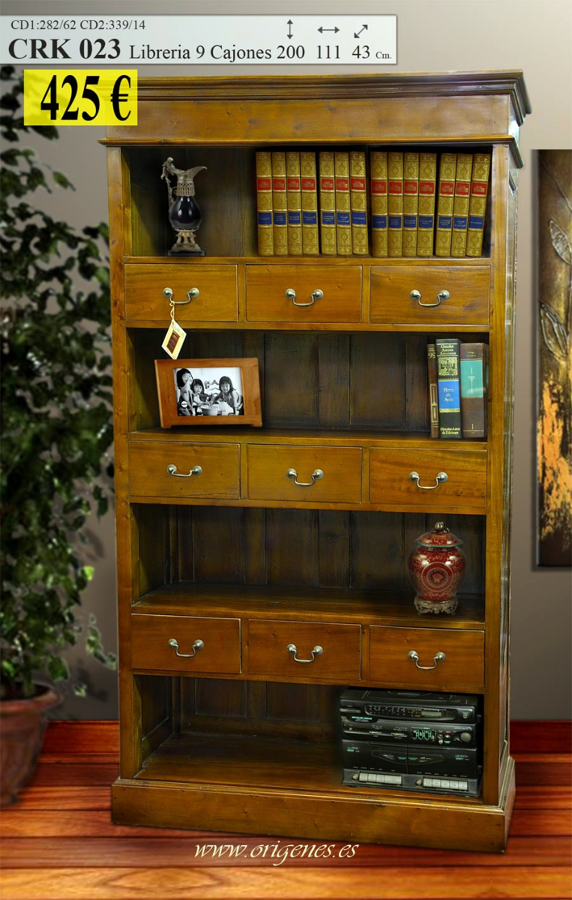 CRK 023  Libreria 9 cajones