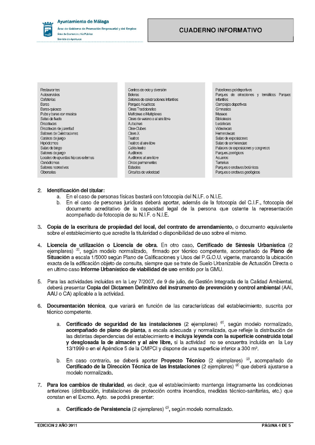 Cuaderno Informativo Licencias Apertura 4