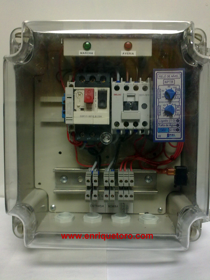 CUADRO CONTROL PEQUEÑA BOMBA
