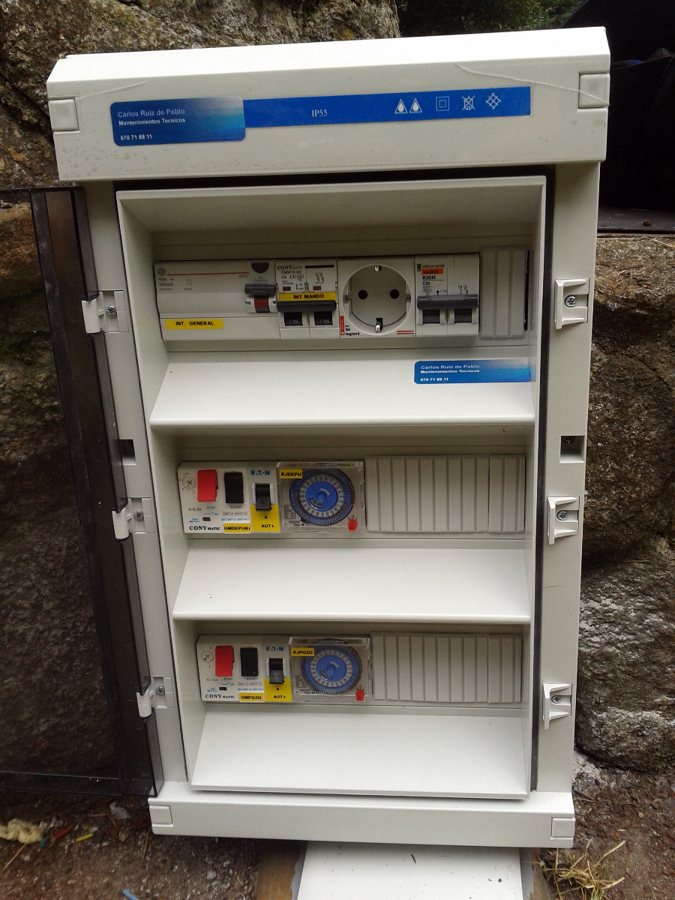 Cuadro de mando para dos bombas