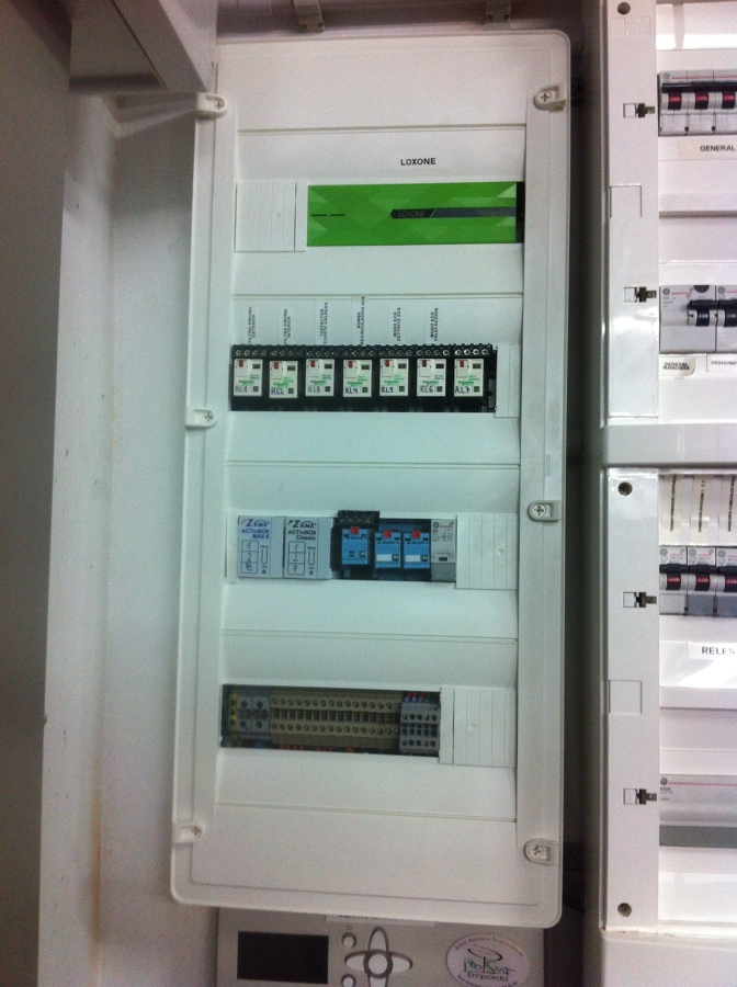 Cuadro electrico con aparatos de control