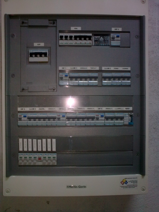 Cuadro electrico peluqueria