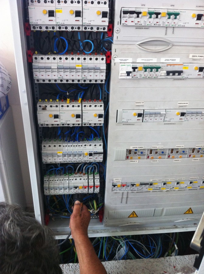 Cuadros de protecciones de gran tamaño