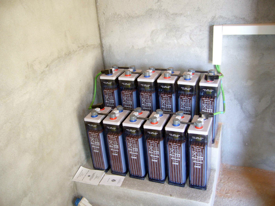 Cuarto de bateris sistema aislado