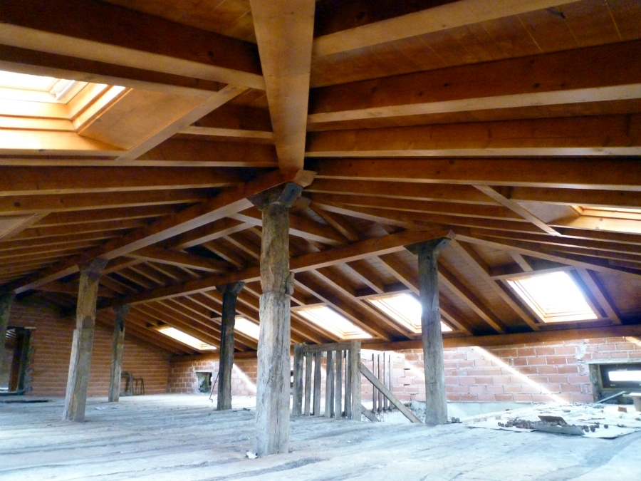 Cubierta a tres aguas