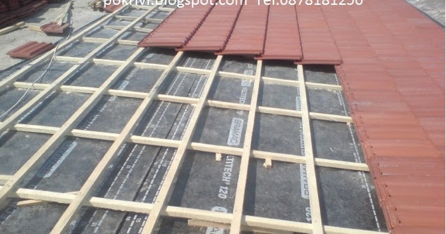 Instalación de Tejas sobre rastreles